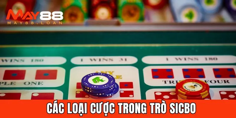 Các loại cược trong trò Sicbo tại May88