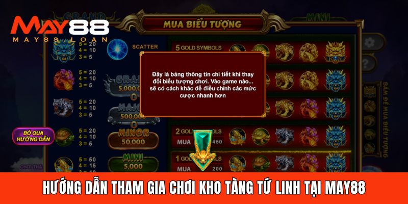 Hướng dẫn tham gia chơi kho tàng tứ linh tại May88