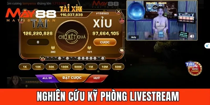 Nghiên cứu kỹ phòng livestream chuẩn bị tham gia