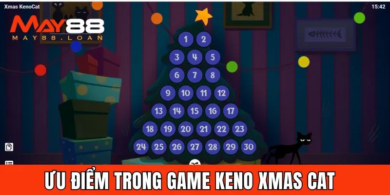 Xmas Keno Cat sở hữu nhiều điểm nổi bật thu hút người chơi